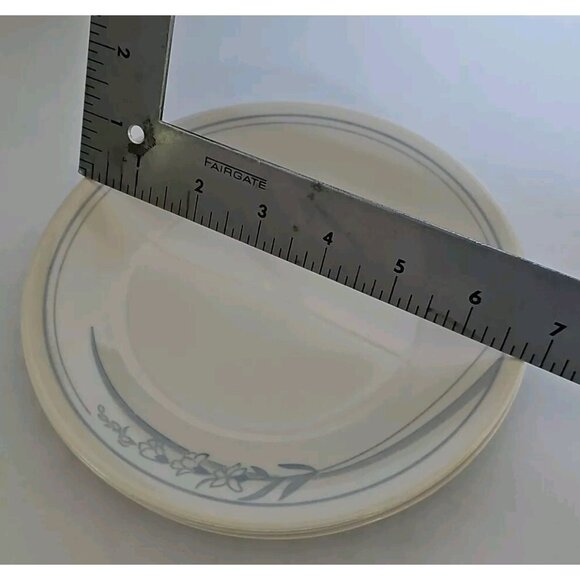 Corelle Blue Lilly Bread Plates 6.75" dessert side plate dish set of 3 Corning - Picture 11 of 11